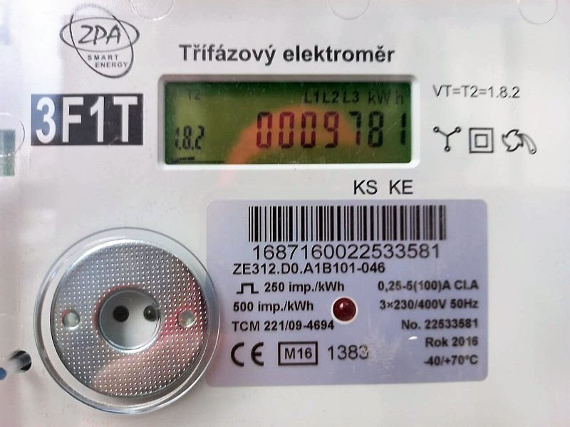 Jak číst data z elektroměru - elektroměr