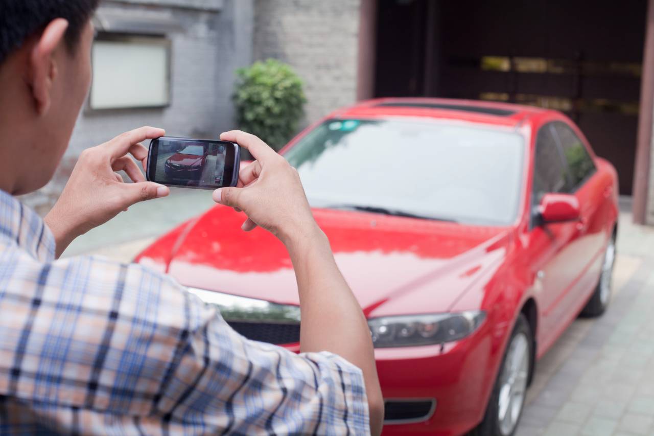 autosharing - Focení auta mobilem
