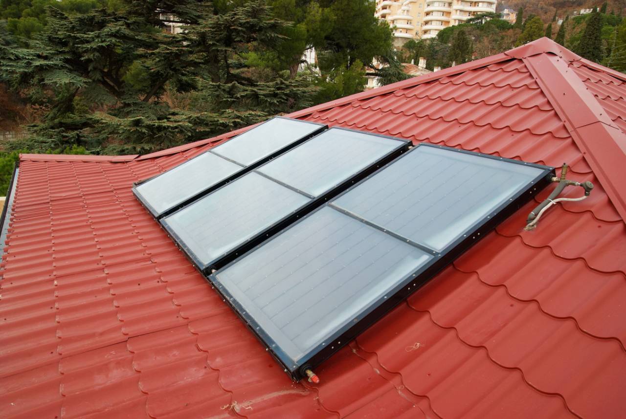 Elektrokotel v kombinaci se solárními panely